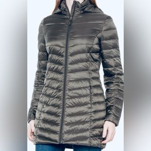 32 DEGREES HEAT PACKABLE Down Puffer Jacket Lightweight Green Small $150